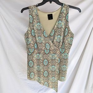 j.t.b. BOHO sleeveless paisley stretch top